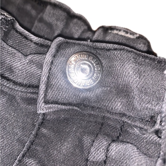 True Religion Gray Distressed Toddler Kids Jeans Pants Adustable Waist 5 - Picture 4 of 6